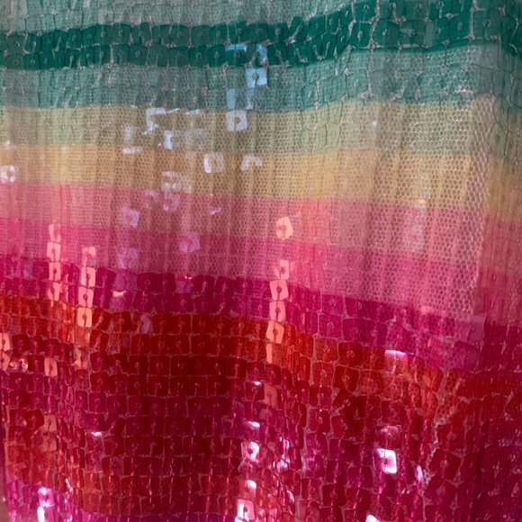 NWT J.Crew Short Sleeve Sequin Dress in Watermelon - Picture 7 of 7